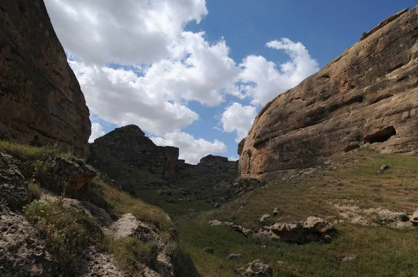 Hasankeyf Antica Città Distretto Situato Lungo Fiume Tigri Nella Provincia — Foto Stock