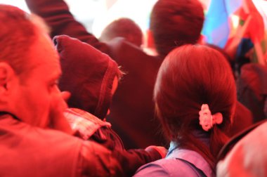 26 Şubat 2012 İstanbul Türkiye.Taksim Meydanı'nda Hocalı trajedisini protesto eden protestocular Azerbaycan'da Ermeniler tarafından yaşandı..