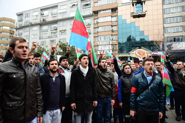 Februar 2014 Istanbul Turkey Demonstranten Protestieren Auf Dem Taksim Platz — Stockfoto