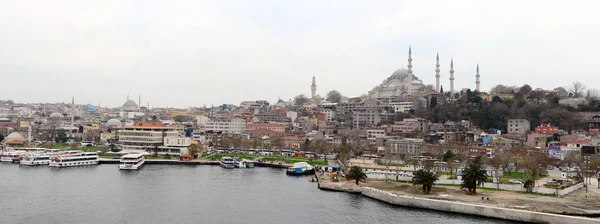 Stanbul Türkiye Nin Haliç Inin Panoramik Manzarası — Stok fotoğraf