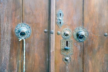 Safranbolu Türkiye'de geleneksel el yapımı kapı kolu