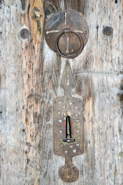 Punho Porta Artesanal Tradicional Safranbolu Turquia — Fotografia de Stock