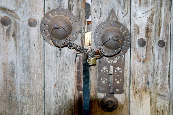 Παραδοσιακή Χειροποίητη Λαβή Πόρτας Στη Σαφράμπολη Τουρκία — Φωτογραφία Αρχείου