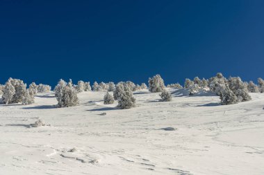 Dağlar karla kaplı. Arka plan için.
