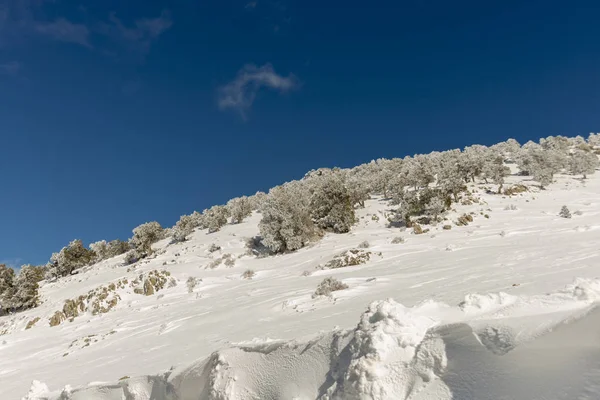 Dağlar karla kaplı. Arka plan için.
