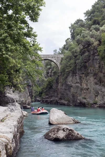 Bridged Canyon Turco Koprulu Kanyon Desfiladeiro Parque Nacional Província Antalya — Fotografia de Stock