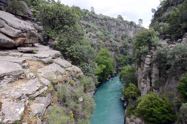 Bridged Canyon Turkiska Koprulu Kanyon Kanjon Och Nationalpark Provinsen Antalya Royaltyfria Stockfoton