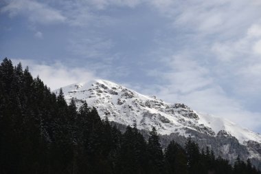 Trabzon ili Maçka ilçesi yaylada kış mevsimi. Türkiye.