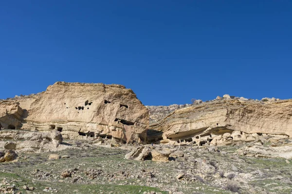 Manazan Caves Gelegen Binnen Grenzen Van Taskale Stad Van Karaman — Stockfoto
