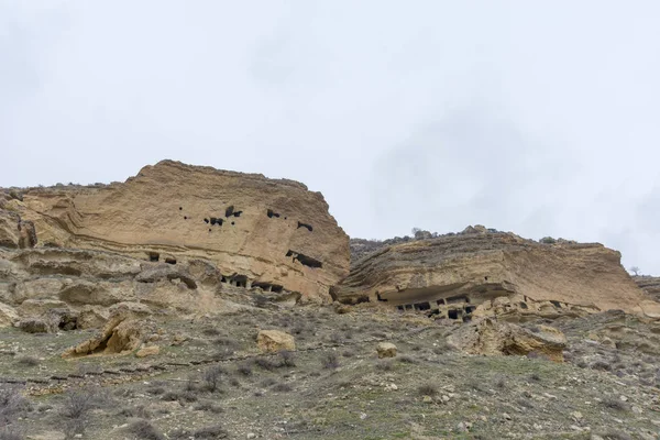 Grottes Manazan Situées Intérieur Des Frontières Ville Taskale Province Karaman — Photo