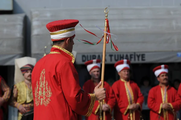 Μαΐου 2009 Μπούρσα Τουρκία Οθωμανική Στρατιωτική Μπάντα Μέττερ Εξακολουθεί Παίζει — Φωτογραφία Αρχείου