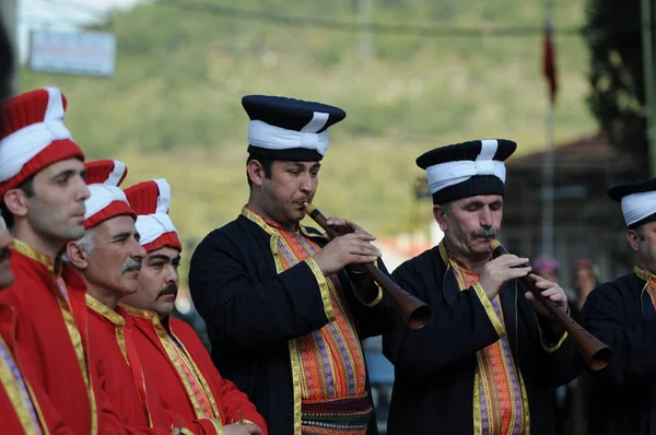 Május 2009 Bursa Törökország Oszmán Katonai Band Mehter Továbbra Játszik — Stock Fotó