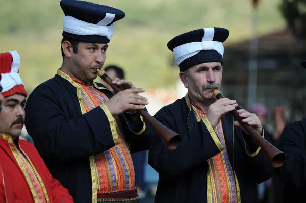 Május 2009 Bursa Törökország Oszmán Katonai Band Mehter Továbbra Játszik — Stock Fotó