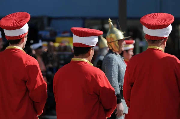 Mei 2009 Bursa Turkije Ottomaanse Militaire Band Mehter Speelt Nog — Stockfoto