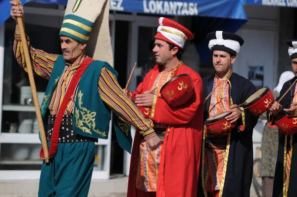 Mei 2009 Bursa Turkije Ottomaanse Militaire Band Mehter Speelt Nog — Stockfoto