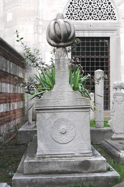 Detail Tomb Stone Ottoman Era Istanbul Turkey — Stock Photo, Image