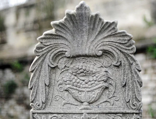 Pedras Tumulares Permaneceram Era Otomana Cada Feito Por Mármore Flor — Fotografia de Stock