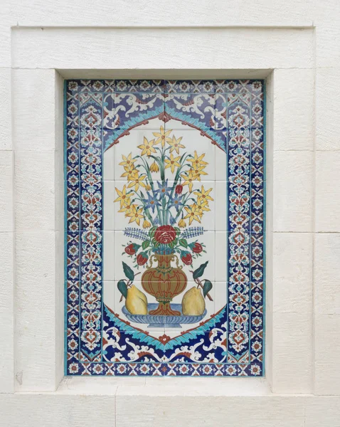 Ancient Ottoman patterned tile compositio