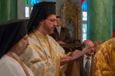 24 Nisan 2011 İstanbul.The Paschal Greeting, Paskalya Alkışı olarak da bilinir, Doğu Ortodoksları, Doğu Ortodoksları ve Doğu Katolik Hristiyanları arasında bir Paskalya geleneğidir..