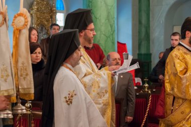 24 Nisan 2011 İstanbul.The Paschal Greeting, Paskalya Alkışı olarak da bilinir, Doğu Ortodoksları, Doğu Ortodoksları ve Doğu Katolik Hristiyanları arasında bir Paskalya geleneğidir..