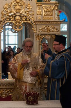 24 Nisan 2011 İstanbul.The Paschal Greeting, Paskalya Alkışı olarak da bilinir, Doğu Ortodoksları, Doğu Ortodoksları ve Doğu Katolik Hristiyanları arasında bir Paskalya geleneğidir..