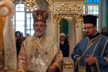 24 Nisan 2011 İstanbul.The Paschal Greeting, Paskalya Alkışı olarak da bilinir, Doğu Ortodoksları, Doğu Ortodoksları ve Doğu Katolik Hristiyanları arasında bir Paskalya geleneğidir..