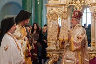 24 Nisan 2011 İstanbul.The Paschal Greeting, Paskalya Alkışı olarak da bilinir, Doğu Ortodoksları, Doğu Ortodoksları ve Doğu Katolik Hristiyanları arasında bir Paskalya geleneğidir..