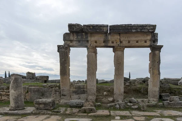 Rovine Dell Antica Città Hierapolis Pamukkale Denizli Turchia — Foto Stock