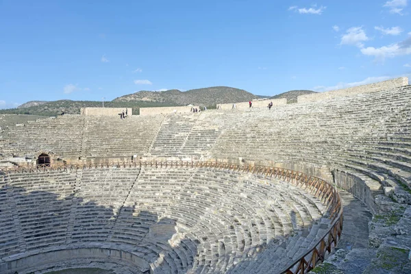 Oude Stad Van Hierapolis Ruïnes Pamukkale Denizli Turkije — Stockfoto