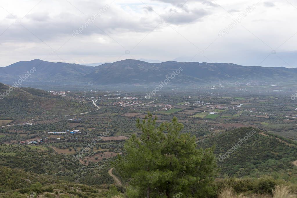 Odemis plain in Odemis district of Izmir province of Turkey.