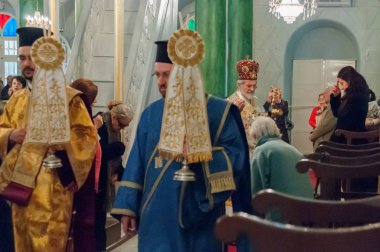 24 Nisan 2011 İstanbul.The Paschal Greeting, Paskalya Alkışı olarak da bilinir, Doğu Ortodoksları, Doğu Ortodoksları ve Doğu Katolik Hristiyanları arasında bir Paskalya geleneğidir..