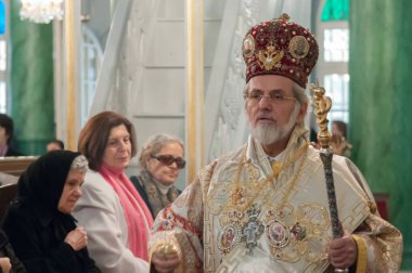 24 Nisan 2011 İstanbul.The Paschal Greeting, Paskalya Alkışı olarak da bilinir, Doğu Ortodoksları, Doğu Ortodoksları ve Doğu Katolik Hristiyanları arasında bir Paskalya geleneğidir..