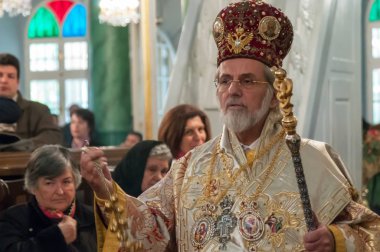 24 Nisan 2011 İstanbul.The Paschal Greeting, Paskalya Alkışı olarak da bilinir, Doğu Ortodoksları, Doğu Ortodoksları ve Doğu Katolik Hristiyanları arasında bir Paskalya geleneğidir..
