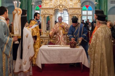 24 Nisan 2011 İstanbul.The Paschal Greeting, Paskalya Alkışı olarak da bilinir, Doğu Ortodoksları, Doğu Ortodoksları ve Doğu Katolik Hristiyanları arasında bir Paskalya geleneğidir..