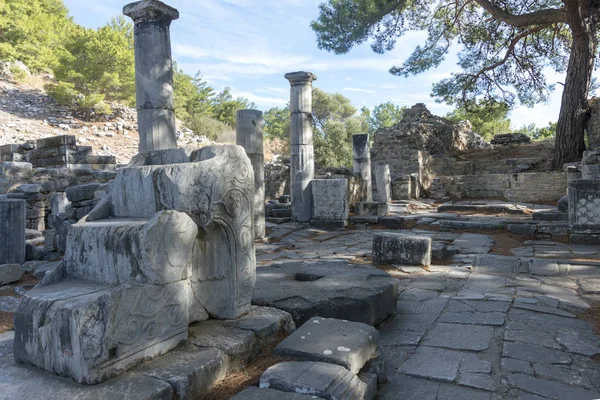 Priene Starověké Město Ionia Asi Severně Řeky Menderes Maeander Směrem — Stock fotografie