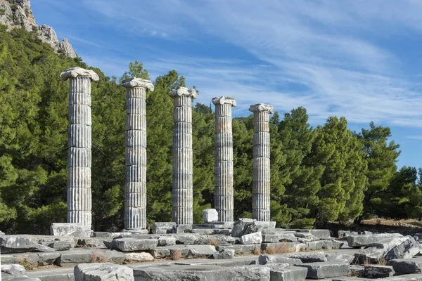 Priene Antigua Ciudad Jonia Unos Norte Del Río Menderes Maeander —  Fotos de Stock