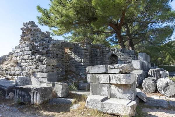 Priene Antica Città Della Ionia Circa Nord Del Fiume Menderes — Foto Stock