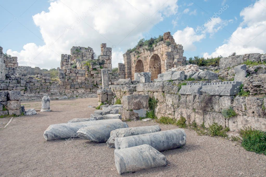 Ancient Perge City ruins,ANTALYA,TURKEY