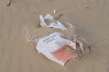 Sahilde birçok tür rejectamenta