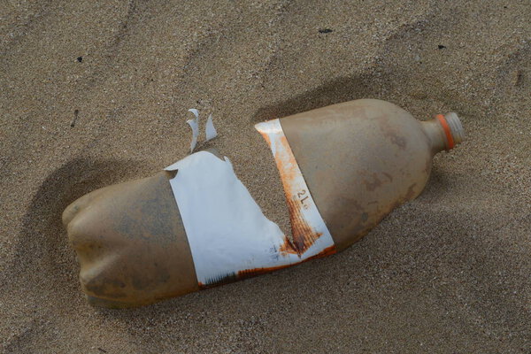 19.02.2017 ISTANBUL Many kind of waste on the beach.Environmental pollution
.