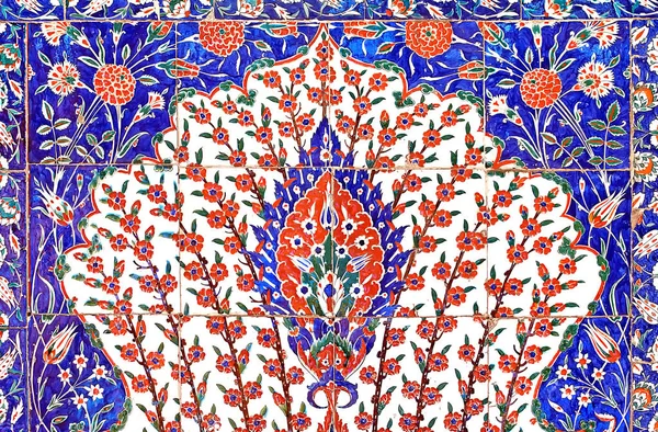 2009 Istanbul Turquie Tuile Motifs Floraux Mosquée Bleue Ancienne Époque Images De Stock Libres De Droits