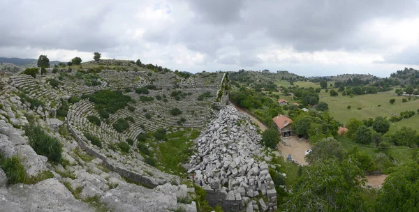 Antiga Cidade Selge Fica Ponte Oluk Canyon Koprulu — Fotografia de Stock