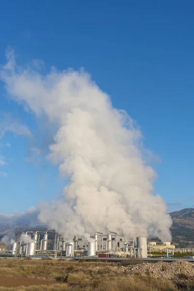 Geothermal Power Plants Aydin Province Turkey — Stock Photo, Image