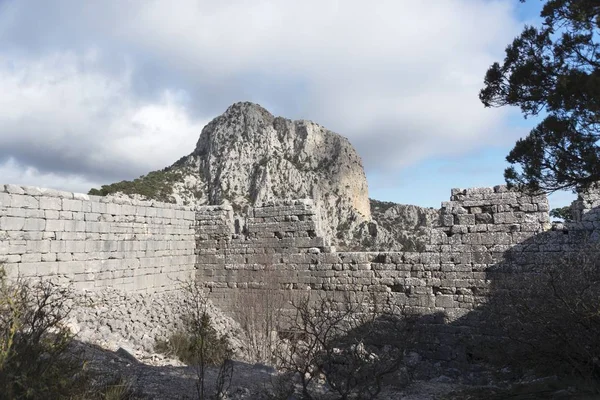 Termessos Fue Una Ciudad Pisidiana Construida Una Altitud Más 1000 — Foto de Stock