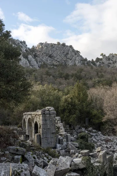 Termessos Fue Una Ciudad Pisidiana Construida Una Altitud Más 1000 —  Fotos de Stock