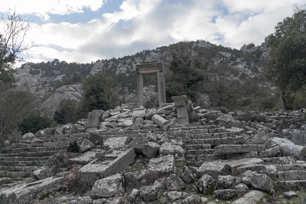 Termessos Een Pisidian Stad Gebouwd Een Hoogte Van Meer Dan — Stockfoto
