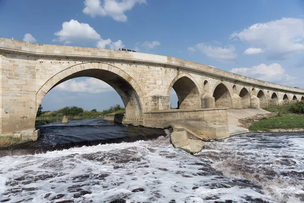 Rivière Polluée Ergene Dans District Uzunkopru Dans Province Edirne Turquie — Photo
