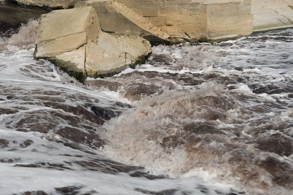 Edirne Ili Uzunköprü Ilçesinde Kirlenmiş Ergene Nehri — Stok fotoğraf