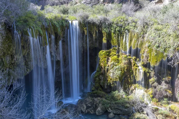 Yerkopru Cachoeira Desfiladeiro Rio Ermenek Está Localizado Uma Pequena Cidade — Fotografia de Stock