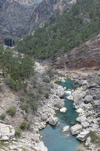 Yerkopru Cascata Canyon Sul Fiume Ermenek Trova Una Piccola Città — Foto Stock